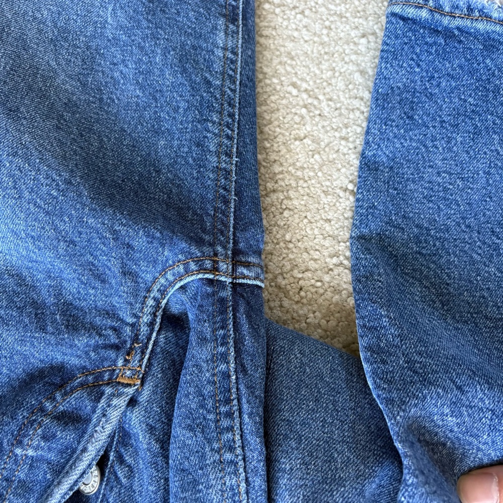 Agolde Riley High Rise Straight Crop Jeans - Picture 5 of 7